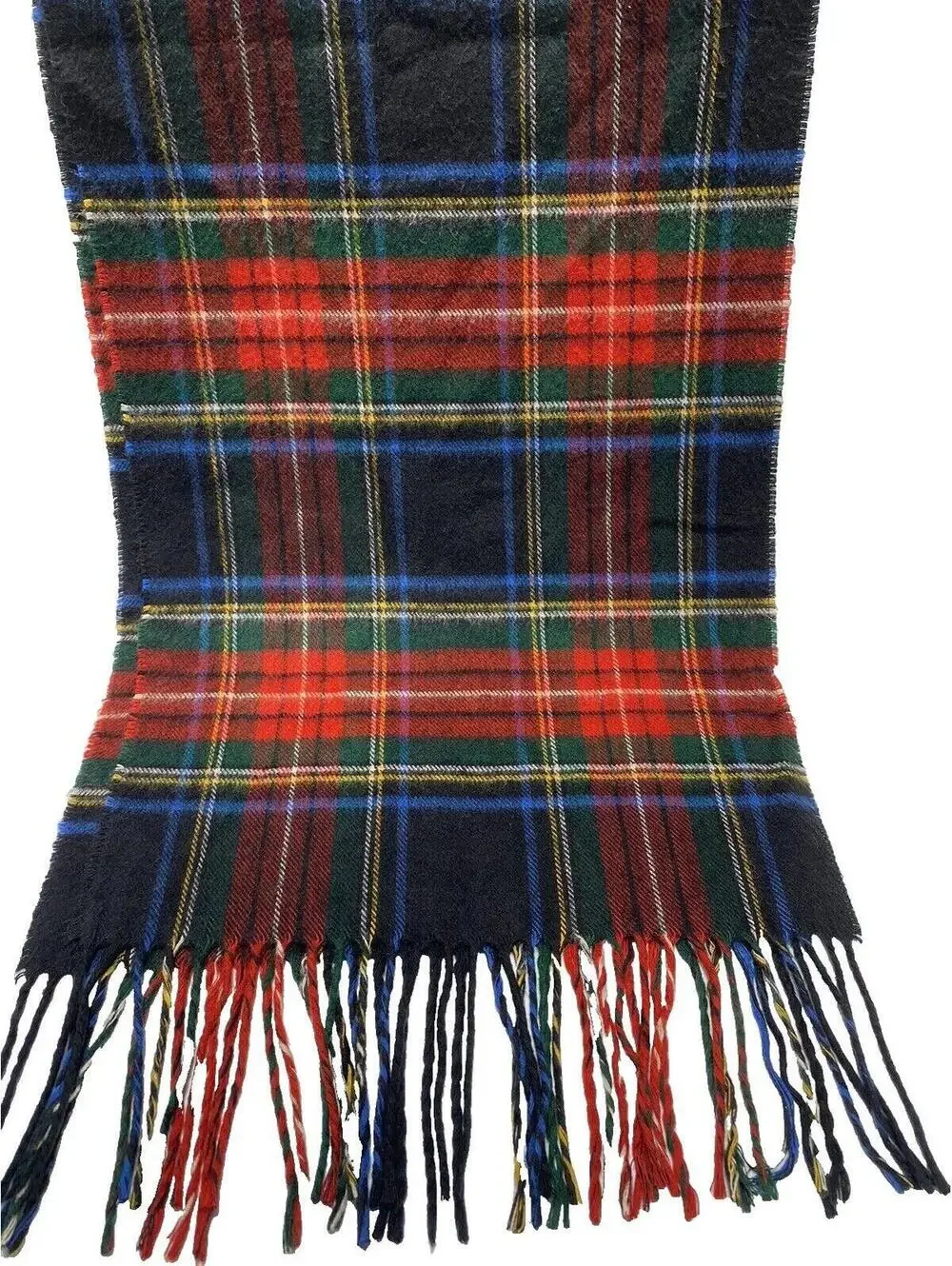 Men’s Cashmere Plaid Scotland Wrap Scarf